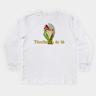 tiocfaidh ar la angel Kids Long Sleeve T-Shirt